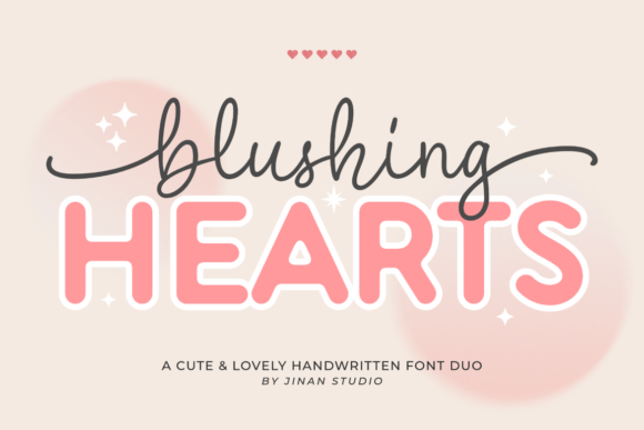 Blushing Hearts Duo Font