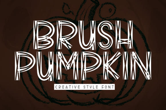 Brush Pumpkin Font