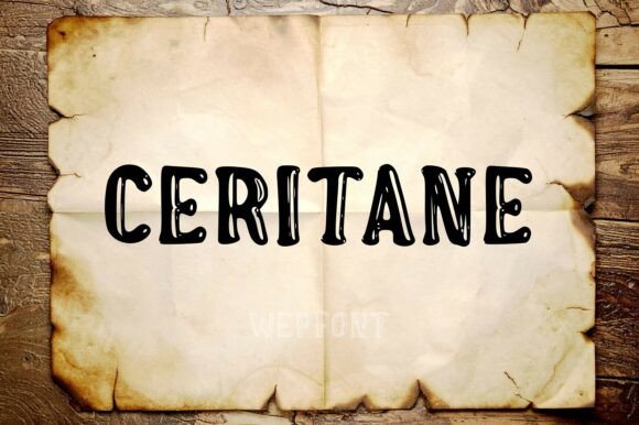 Ceritane: A Timeless Display Font