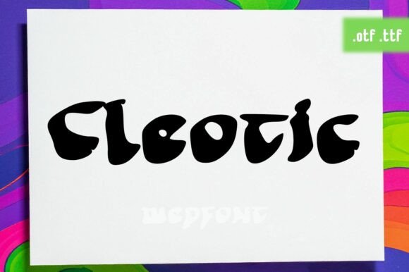 Cleotic: A Vintage Display Font