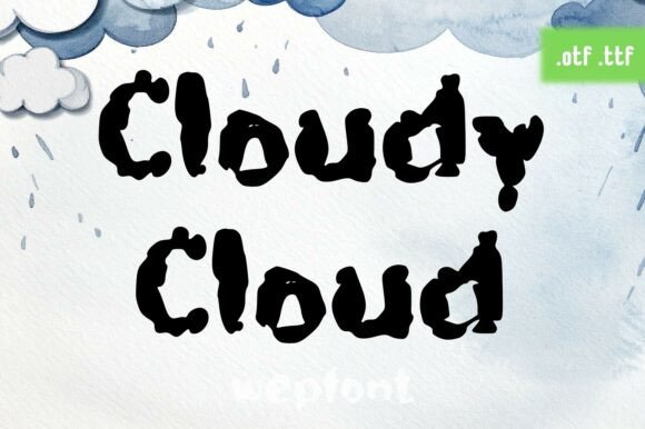 Cloudy Cloud Font for Creative Campaigns