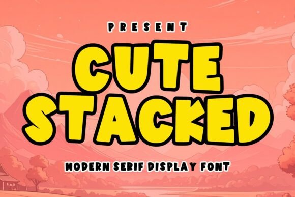 Cute Stacked Font for Bold Branding