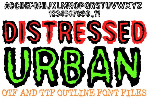 Distressed Urban Font for Bold Branding
