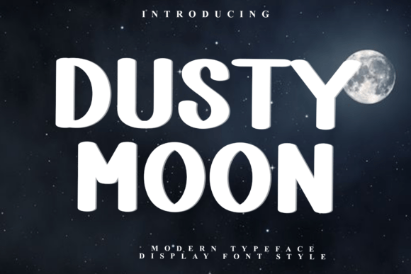 Dusty Moon Font for Festive Web Design