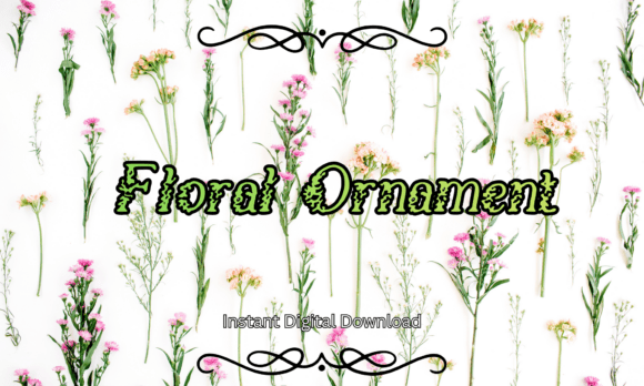 Floral Ornament Font