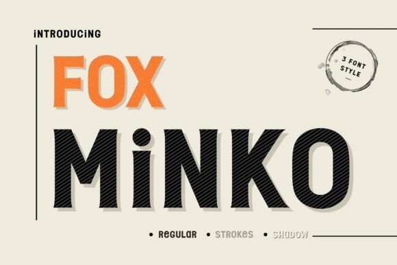Fox Minko – Bold Display Font for Creative Projects