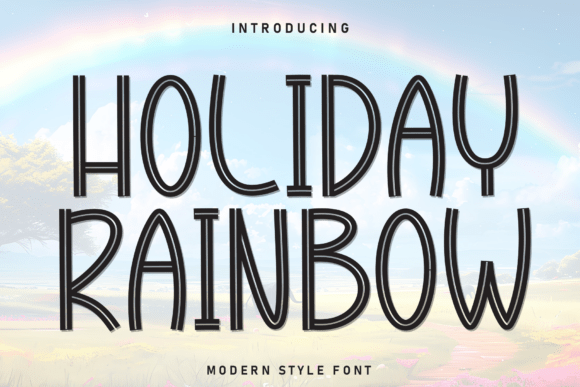 Holiday Rainbow Font for Bold Campaigns