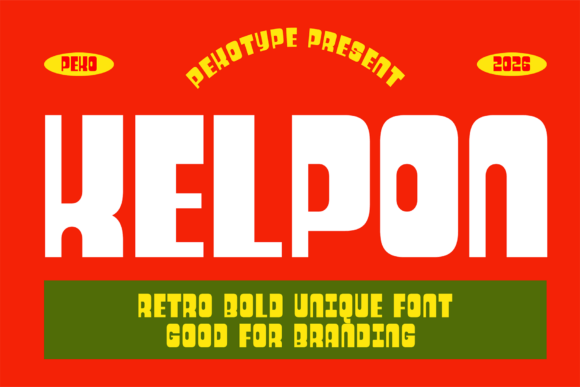 Kelpon Font: Bold & Retro Display