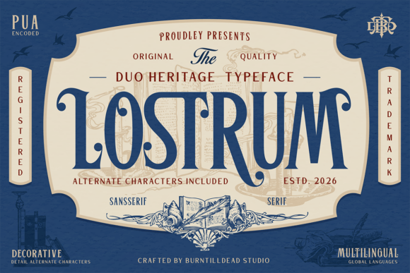 Lostrum: A Font for Timeless Branding