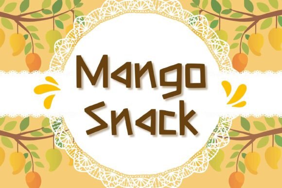 Mango Snack Font for Creative Brands