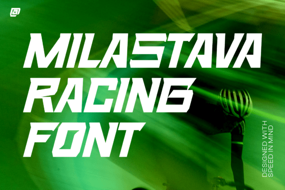 Milastava: A Racing-Inspired Font for Creative Makers