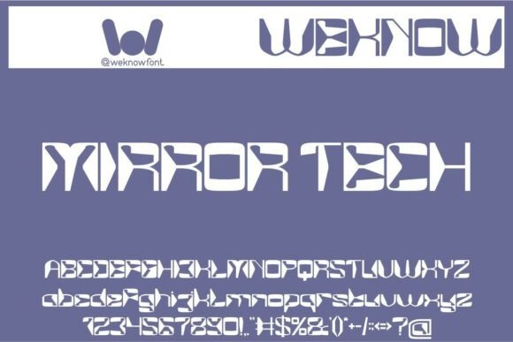 Mirror Tech Font Review