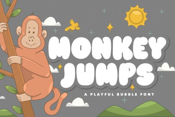 Monkey Jumps Font for Playful Branding