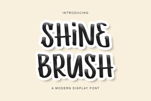 Shine Brush Font